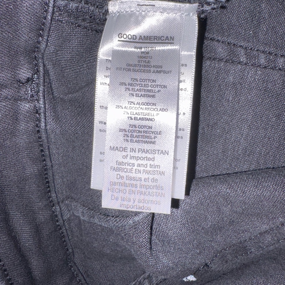 Good American “Fit for Success” Black Short-Sleeve Jumpsuit - Picture 8 of 13